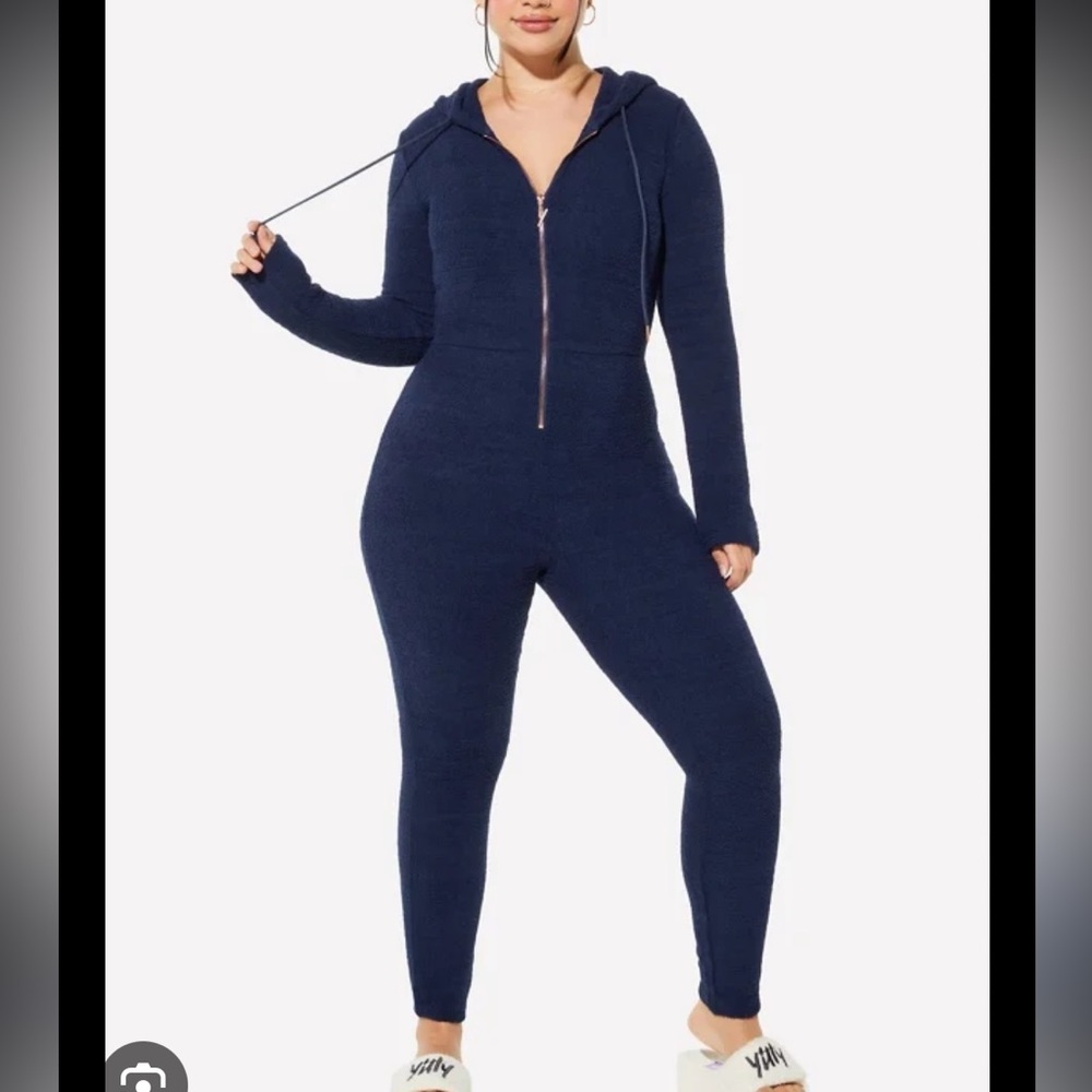 Yitty by Lizzo fabletics navy fleece onesie